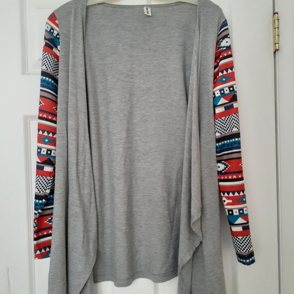 Drape-front open cardigan Ladies' size L, EUC